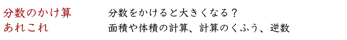 分数をかけると大きくなりますか。
