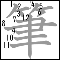 筆順文字